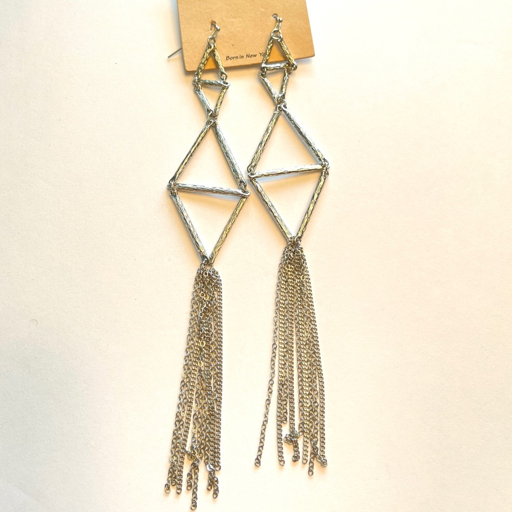YVES FRINGE DROP EARRINGS